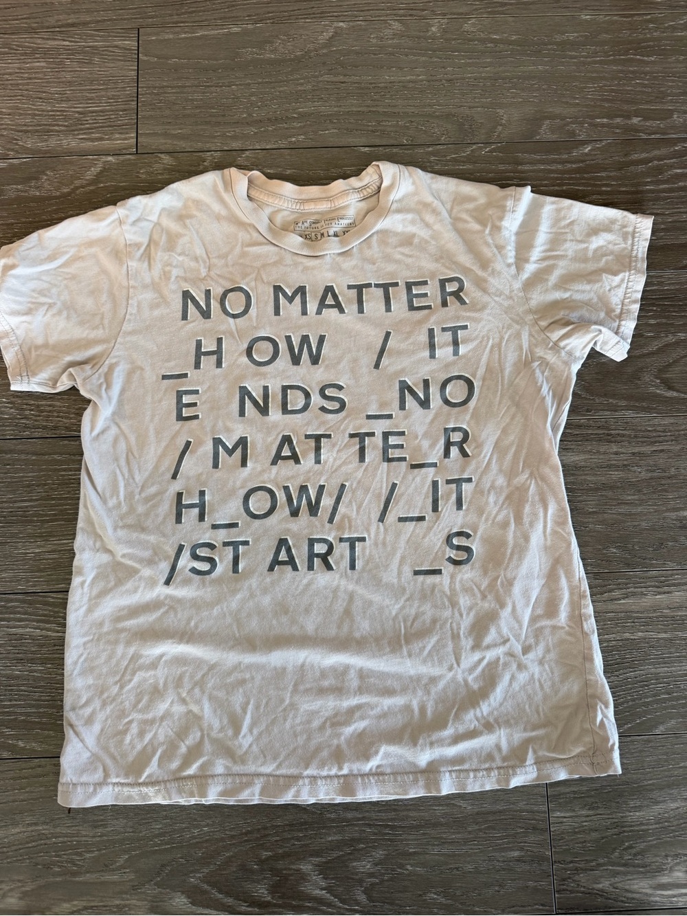 Radiohead No Matter How It Ends White Graphic Tee -